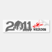 2011 WEIRDOS BUMPER STICKER