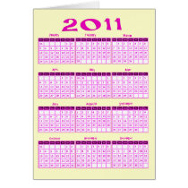 2011 Year at a Glance Calendar