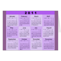 2011 Year at a Glance Calendar