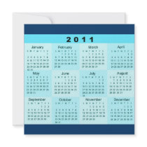 2011 Year at a Glance Calendar Invitation