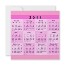 2011 Year at a Glance Calendar Invitation