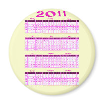 2011 Year at a Glance Calendar