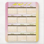 2011 Year at a Glance Calendar mousepads