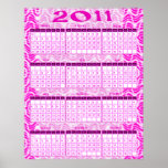 2011 Year at a Glance Calendar Poster  Print