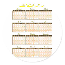 2011 Year at a Glance Calendar