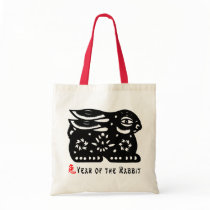 2011 Year of The Rabbit Paper Cut Gift Tote Bags