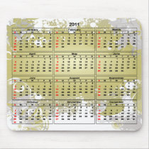 2011Abstract Art: Golden Calendar Mousepad
