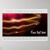 2012 01001010100101101 - Poster-Type Wall Calendar
