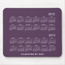 2012-2013 2 Year Calendar Mousepad