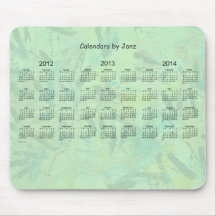 2012 - 2014 3 Year Calendar Mousepad