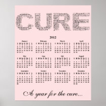 2012: A Year for the Cure Wall Calendar