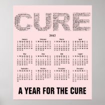 2012: A Year for the Cure Wall Calendar