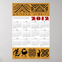 2012 Adinkra Calendar Print