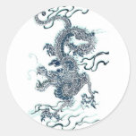 2012 Black Water Dragon Round Sticker