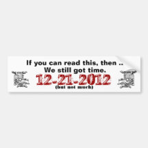 2012 bumper sticker