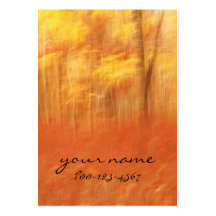 2012 Calendar - Autumnal Abstract Business Card