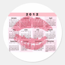 2012 Calendar - BIG KISS PRINT Stickers