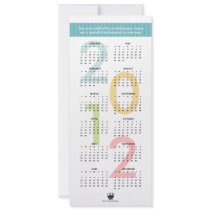 2012 calendar blue banner custom logo new year