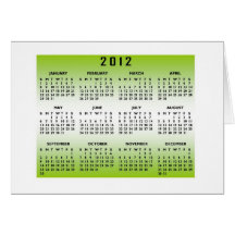 2012 Calendar Card