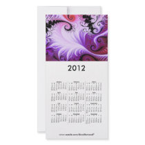 2012 Calendar Card - snowy vines Photo Card Template