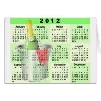 2012 Calendar - Champagne Bucket Print Card