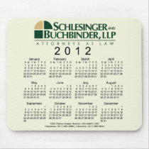 2012 Calendar Custom Design Mousepad