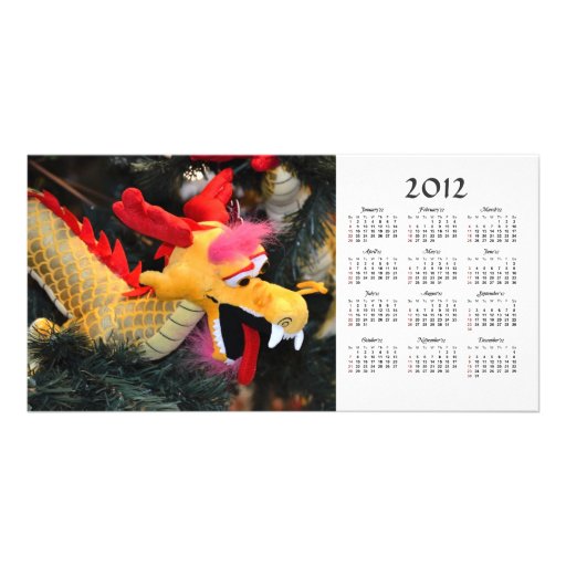 2012 Calendar Dragon Photo Card