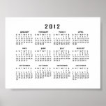 2012 Calendar Print