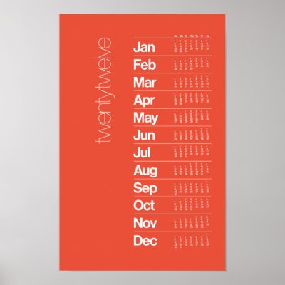 2012 Calendar Poster – Helvetica Grid System by White_Space