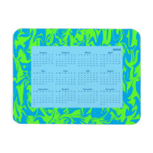 2012 Calendar Swirl Vinyl Magnet