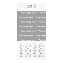 2012 Calendar Template Photo Card