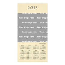 2012 Calendar Template Photo Card