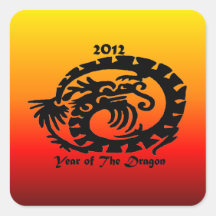 2012 Chinese New Year Dragon Stickers