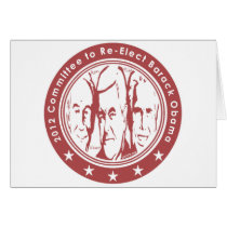 2012 Committee to Re Elect Barack Obama Card