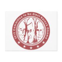 2012 Committee to Re Elect Barack Obama Post Card