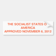 2012 ELECTION RESULTS AS CONSERVATIVES SEE IT BUMPER STICKERS