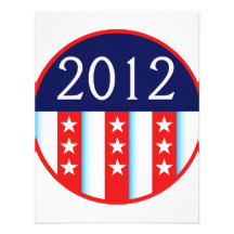 2012 election seal red and blue vote voting personalized invitations