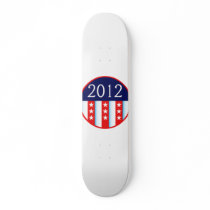 2012 election seal red and blue vote voting skateboard