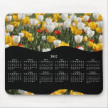 2012 Field of Colourful Tulips Yearly Calendar mousepads