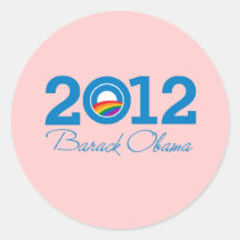 2012 - Fierté de Barack Obama Adhésifs Ronds