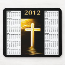 2012 Golden Cross Calendar Mousepad
