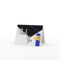 2012 Graduation Cap And Tassel Thank You (Blue)