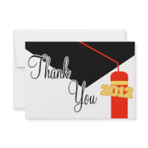 2012 Graduation Cap And Tassel Thank You (Red)