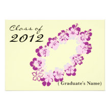 2012 Hawaii Theme Graduation Announcement