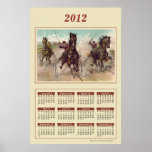 2012 Horses Calendar Poster