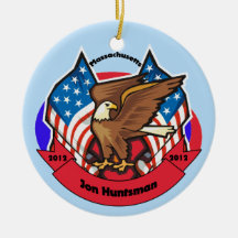 2012 Massachusetts for Jon Huntsman Ornaments