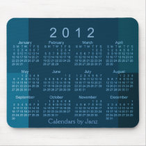 2012 Modern Art Calendar Mousepad