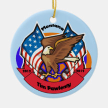 2012 Montana for Tim Pawlenty Christmas Ornament