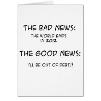 2012 Out of Debt Greeting Cards