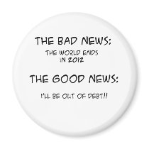 2012 Out of Debt Fridge Magnets